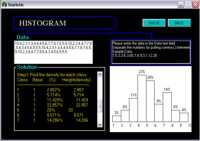 Statistics tutorial - solving and drawing histogram