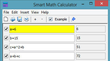 Change Multiple Variables in Calculator