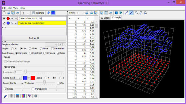 Import live csv in 3d